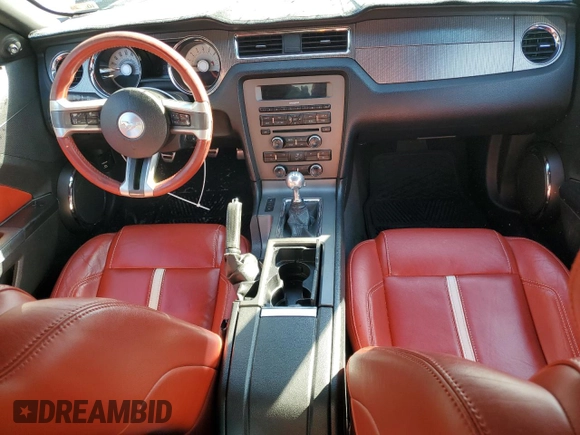 2012 Ford Mustang GT Premium with VIN 1ZVBP8CFXC5250689, listed as a Copart auction lot 45692145 with 152,224 mi miles and Salvage Title. Bid and sale history available at DreamBid. Image 8.