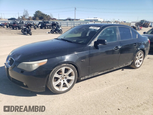 2007 BMW 5 Series 550i with VIN WBANB53587CP08331, listed as a Copart auction lot 47246155 with 148,317 mi miles and Clean Title. Bid and sale history available at DreamBid. Image 1.