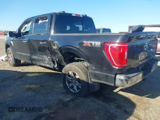 2021 Ford F-150 XL with VIN 1FTEW1EP9MFC67009, listed as a IAAI auction lot 41895221 with 55,417 mi miles. Bid and sale history available at carsss.com. Image 3.
