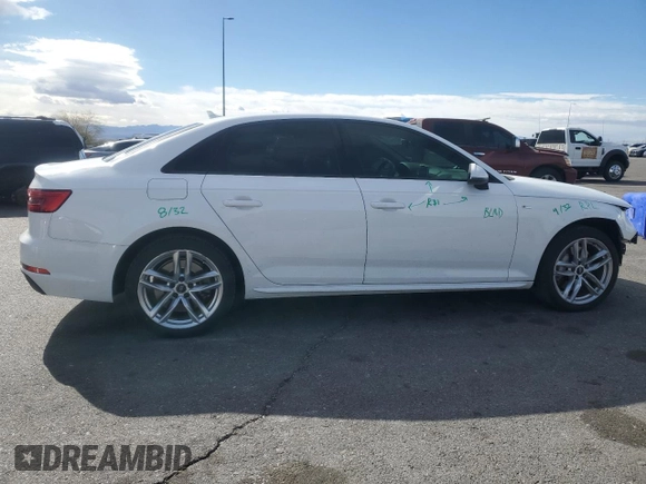 2017 Audi A4 Season of Audi Premium with VIN WAUDNAF43HN054570, listed as a Copart auction lot 47081425 with 77,524 mi miles and Salvage Title. Bid and sale history available at carsss.com. Image 3.