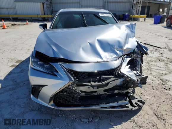 2022 Lexus ES 300h F Sport with VIN 58AGA1C1XNU015664, listed as a Copart auction lot 48647905 with 24,173 mi miles and Salvage title. Bid and sale history available at DreamBid. Image 12.