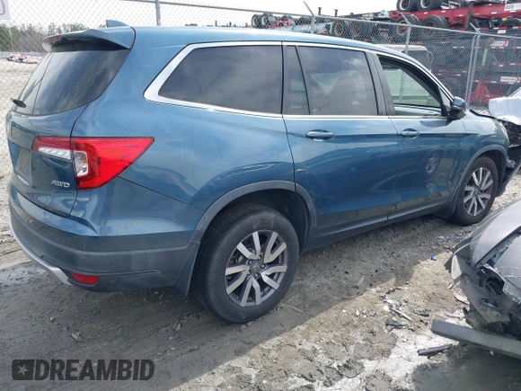 2020 Honda Pilot EX z VIN 5FNYF6H39LB024192, wystawiony jako IAAI lot #41787496 z przebiegiem 72 188 mil mil oraz . Historia ofert i sprzedaży dostępna na DreamBid. Obrazek 4.
