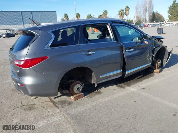 2015 Infiniti QX60 with VIN 5N1AL0MN9FC525093, listed as a IAAI auction lot 41641612 with 1 mi miles. Bid and sale history available at carsss.com. Image 4.