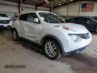 2014 Nissan Juke SV with VIN JN8AF5MV7ET482014, listed as a Copart auction lot 58191945 with Not provided miles and Salvage title. Bid and sale history available at DreamBid. Image 4.