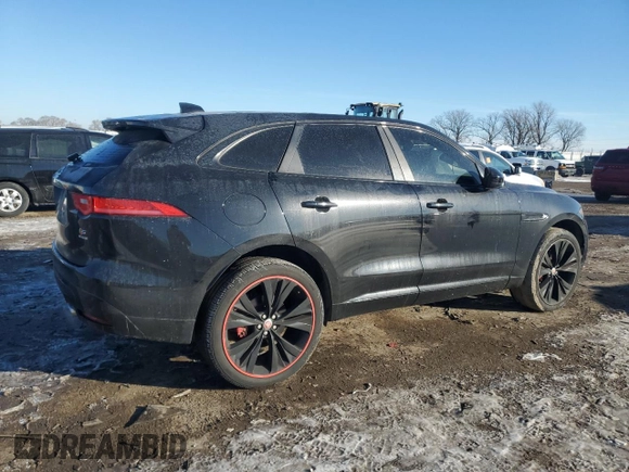 2017 Jaguar F-Pace S with VIN SADCM2BV1HA061406, listed as a Copart auction lot 88401635 with 75,845 mi miles and Salvage Title. Bid and sale history available at DreamBid. Image 3.