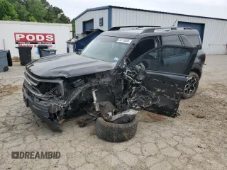2021 Ford Bronco Sport Big Bend with VIN 3FMCR9B62MRA10653, listed as a Copart auction lot 55116505 with 100,442 mi miles and Salvage title. Bid and sale history available at DreamBid. Image 1.