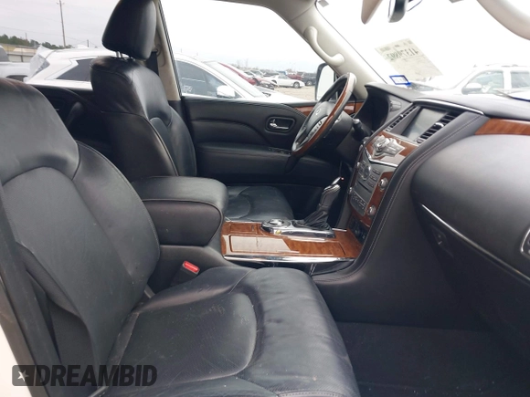 2018 Infiniti QX80 with VIN JN8AZ2NF5J9664640, listed as a IAAI auction lot 41379892 with 93,864 mi miles and . Bid and sale history available at DreamBid. Image 5.
