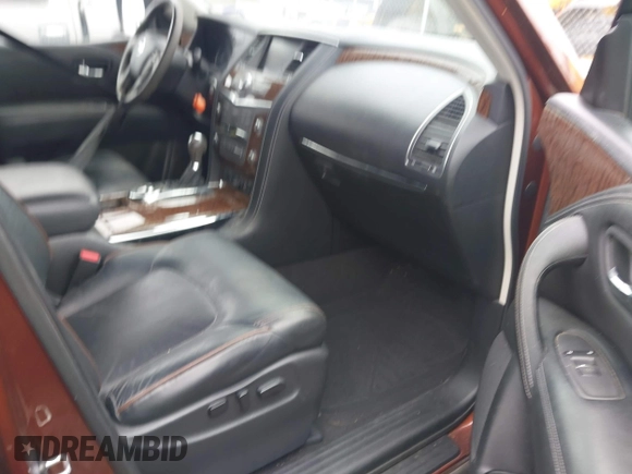 2018 Nissan Armada SL with VIN JN8AY2ND7J9050528, listed as a IAAI auction lot 41525232 with 106,179 mi miles and . Bid and sale history available at DreamBid. Image 5.