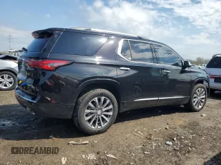 2022 Chevrolet Traverse Premier with VIN 1GNERKKW9NJ195517, listed as a Copart auction lot 51283084 with 30,194 mi miles and Salvage Title. Bid and sale history available at carsss.com. Image 3.