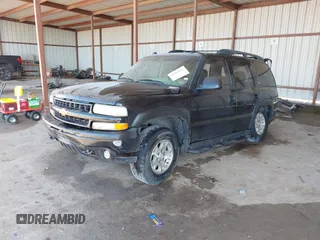 2005 Chevrolet Tahoe Z71 with VIN 1GNEC13T95R220708, listed as a IAAI auction lot 42081816 with 183,639 mi miles and . Bid and sale history available at DreamBid. Image 2.