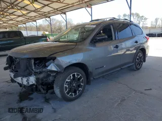 2019 Nissan Pathfinder SL z VIN 5N1DR2MN4KC646177, wystawiony jako Copart lot #50090155 z przebiegiem 124 241 mil mil oraz Szkoda całkowita • Salvage title. Historia ofert i sprzedaży dostępna na DreamBid. Obrazek 1.