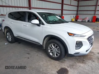 2019 Hyundai Santa Fe SE with VIN 5NMS2CAD2KH116731, listed as a IAAI auction lot 42689306 with 55,213 mi miles and . Bid and sale history available at DreamBid. Image 1.
