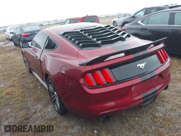 2017 Ford Mustang EcoBoost with VIN 1FA6P8TH7H5332124, listed as a IAAI auction lot 40471105 with 1 mi miles. Bid and sale history available at carsss.com. Image 3.