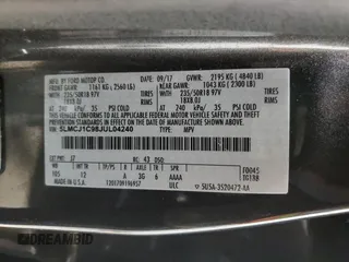 2018 Lincoln MKC Premiere with VIN 5LMCJ1C98JUL04240, listed as a Copart auction lot 48902405 with 80,186 mi miles and Salvage Title. Bid and sale history available at DreamBid. Image 16.