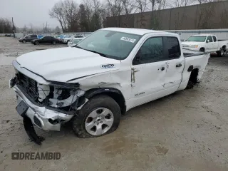 2023 Ram 1500 Big Horn with VIN 1C6RRFBG7PN614171, listed as a Copart auction lot 82653274 with 13,261 mi miles and Salvage Title. Bid and sale history available at carsss.com. Image 1.