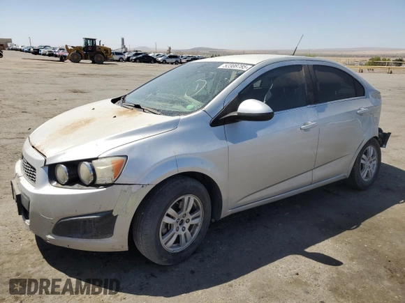2014 Chevrolet Sonic LT with VIN 1G1JC5SH0E4148279, listed as a Copart auction lot 52308785 with 96,175 mi miles and Salvage Title. Bid and sale history available at DreamBid. Image 1.