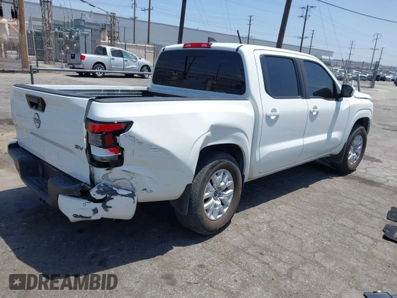 2024 Nissan Frontier SV with VIN 1N6ED1EJ7RN607219, listed as a IAAI auction lot 42570080 with 35,269 mi miles and . Bid and sale history available at DreamBid. Image 4.