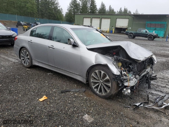 2013 Hyundai Genesis 5.0L R-Spec with VIN KMHGC4DH9DU220373, listed as a Copart auction lot 46939685 with 103,791 mi miles and Salvage Title. Bid and sale history available at carsss.com. Image 4.