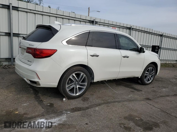 2019 Acura MDX Sport Hybrid w/Advance Pkg with VIN 5J8YD7H70KL001198, listed as a Copart auction lot 52866574 with 76,672 mi miles and Salvage Title. Bid and sale history available at carsss.com. Image 3.