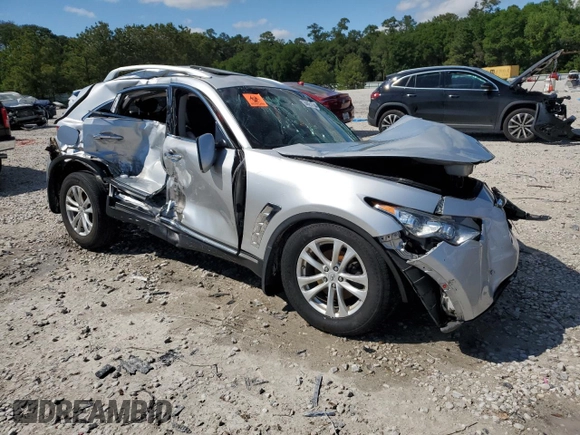 2013 Infiniti FX with VIN JN8CS1MU2DM140824, listed as a Copart auction lot 47766185 with Not Provided miles and Salvage Title. Bid and sale history available at carsss.com. Image 4.
