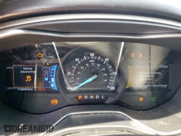 2014 Ford Fusion SE Hybrid with VIN 3FA6P0LU1ER110489, listed as a Copart auction lot 58364095 with 112,605 mi miles and Salvage title. Bid and sale history available at DreamBid. Image 9.
