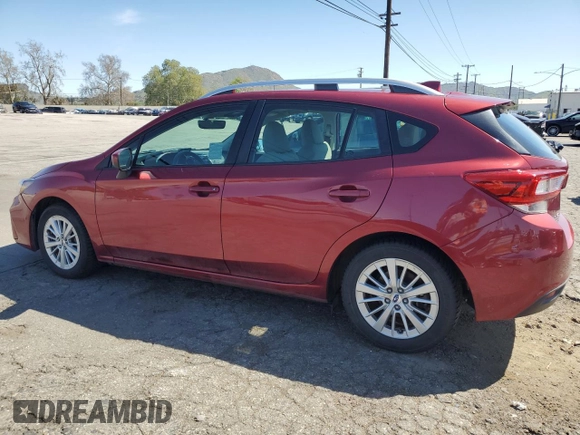 2018 Subaru Impreza Premium with VIN 4S3GTAD6XJ3724630, listed as a Copart auction lot 48565615 with 67,876 mi miles and Salvage Title. Bid and sale history available at carsss.com. Image 2.