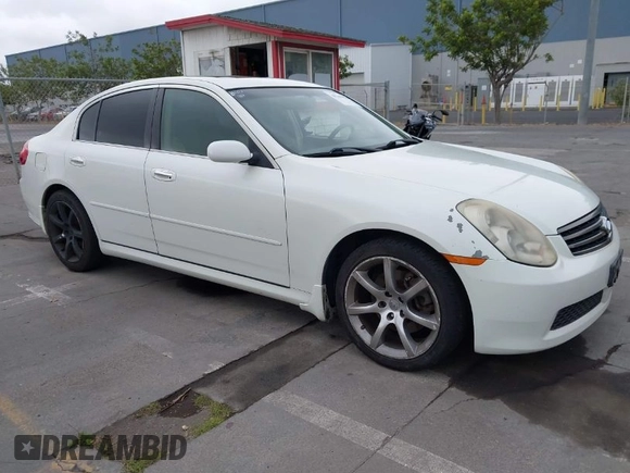 2006 Infiniti G35 with VIN JNKCV51EX6M516002, listed as a IAAI auction lot 40349451 with 234,967 mi miles and . Bid and sale history available at carsss.com. Image 1.