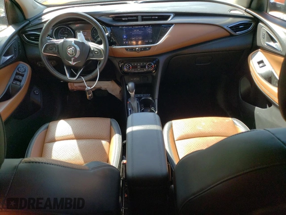 2022 Buick Encore GX Essence with VIN KL4MMFSL6NB067272, listed as a Copart auction lot 46257675 with 22,115 mi miles and Salvage title. Bid and sale history available at DreamBid. Image 8.