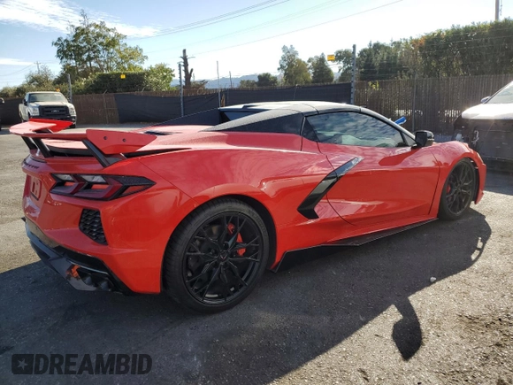 2024 Chevrolet Corvette 1LT z VIN 1G1YA3D44R5103526, wystawiony jako Copart lot #78544874 z przebiegiem 6 153 mil mil oraz Szkoda całkowita • Salvage title. Historia ofert i sprzedaży dostępna na DreamBid. Obrazek 3.