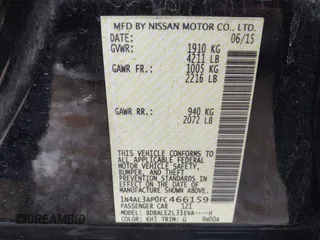 2015 Nissan Altima 2.5 S with VIN 1N4AL3AP0FC466159, listed as a IAAI auction lot 41617703 with 82,310 mi miles. Bid and sale history available at carsss.com. Image 9.