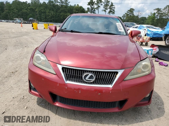 2013 Lexus IS 250 with VIN JTHCF5C21D5063461, listed as a Copart auction lot 58076245 with 134,053 mi miles and Salvage title. Bid and sale history available at DreamBid. Image 5.