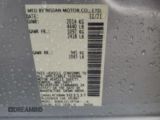 2022 Nissan Altima 2.0 SR with VIN 1N4AL4CV8NN303537, listed as a Copart auction lot 83427364 with 112,781 mi miles and Salvage Title. Bid and sale history available at carsss.com. Image 12.