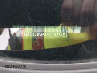 2015 Nissan Altima S z VIN 1N4BL3AP4FC107451, wystawiony jako IAAI lot #41945772 z przebiegiem 66 990 mil mil oraz . Historia ofert i sprzedaży dostępna na DreamBid. Obrazek 9.