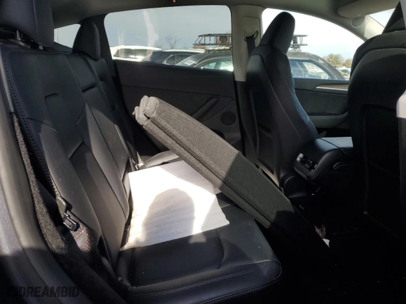 2023 Tesla Model Y Long Range with VIN 7SAYGDEE6PF841748, listed as a Copart auction lot 43748195 with 22,563 mi miles and Salvage Title. Bid and sale history available at carsss.com. Image 10.