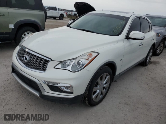 2017 Infiniti QX50 with VIN JN1BJ0RP0HM381927, listed as a Copart auction lot 75364324 with 0 mi miles and Non Repairable. Bid and sale history available at carsss.com. Image 1.