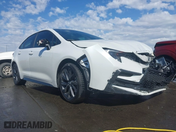 2023 Toyota Corolla SE with VIN 5YFS4MCE7PP157097, listed as a IAAI auction lot 41846383 with 23,487 mi miles and . Bid and sale history available at DreamBid. Image 1.