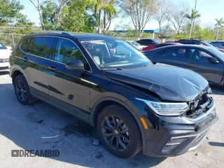 2024 Volkswagen Tiguan SE with VIN 3VVNB7AX7RM078419, listed as a IAAI auction lot 41281569 with 8,665 mi miles and . Bid and sale history available at DreamBid. Image 1.