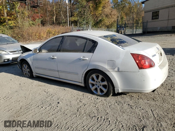 2007 Nissan Maxima 3.5 SE with VIN 1N4BA41E87C866387, listed as a Copart auction lot 78841584 with 0 mi miles and Salvage Title. Bid and sale history available at carsss.com. Image 2.