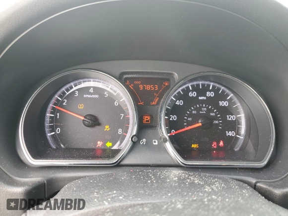 2012 Nissan Versa SV with VIN 3N1CN7AP0CL856430, listed as a Copart auction lot 70993634 with 97,853 mi miles and Salvage Title. Bid and sale history available at carsss.com. Image 9.