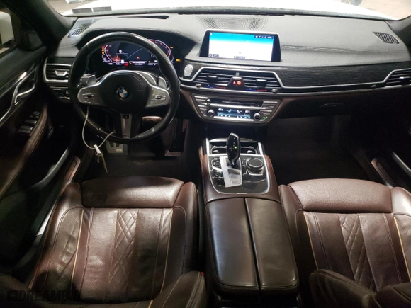 2020 BMW 7 Series 740i xDrive with VIN WBA7T4C04LGG62734, listed as a Copart auction lot 54722014 with 77,203 mi miles and Salvage Title. Bid and sale history available at carsss.com. Image 8.