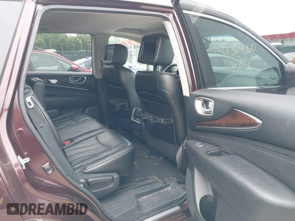 2013 Infiniti JX35 z VIN 5N1AL0MMXDC306339, wystawiony jako IAAI lot #42364060 z przebiegiem 237 711 mil mil oraz . Historia ofert i sprzedaży dostępna na DreamBid. Obrazek 8.