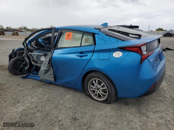 2019 Toyota Prius L Eco with VIN JTDKARFU3K3099712, listed as a Copart auction lot 51109725 with 14,482 mi miles and Salvage Title. Bid and sale history available at carsss.com. Image 2.