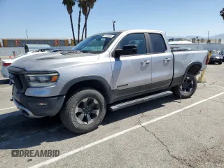 2019 Ram 1500 Rebel with VIN 1C6RRFEG7KN841543, listed as a Copart auction lot 57129235 with 75,991 mi miles and Salvage title. Bid and sale history available at DreamBid. Image 1.