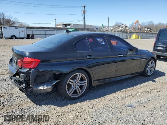 2013 BMW 5 Series 550i with VIN WBAFR9C54DD226730, listed as a Copart auction lot 50689595 with 95,742 mi miles and Clean Title. Bid and sale history available at carsss.com. Image 3.