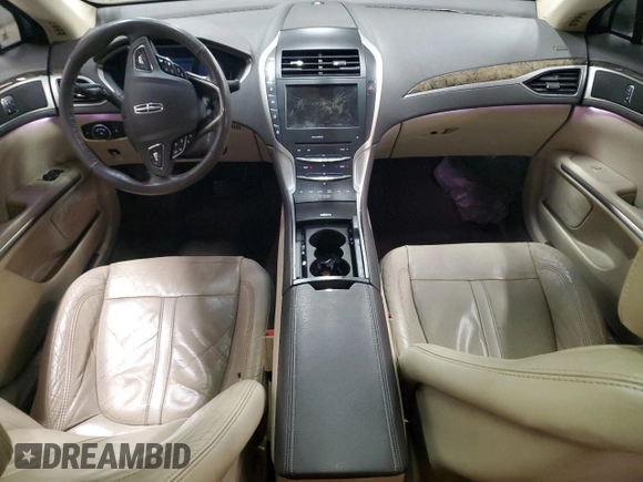 2014 Lincoln MKZ with VIN 3LN6L2JK2ER800279, listed as a Copart auction lot 47982425 with 0 mi miles and Salvage Title. Bid and sale history available at carsss.com. Image 8.