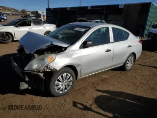 2014 Nissan Versa SV with VIN 3N1CN7AP1EL831667, listed as a Copart auction lot 48703665 with 125,376 mi miles and Salvage Title. Bid and sale history available at DreamBid. Image 1.