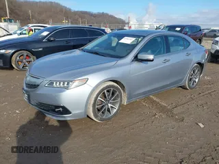 2015 Acura TLX V6 Advance with VIN 19UUB3F70FA006340, listed as a IAAI auction lot 41501312 with 151,517 mi miles. Bid and sale history available at carsss.com. Image 2.