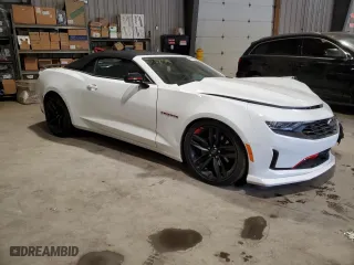 2023 Chevrolet Camaro 2LT with VIN 1G1FD3DX3P0143003, listed as a Copart auction lot 80747464 with 24,467 mi miles and Salvage Title. Bid and sale history available at carsss.com. Image 4.