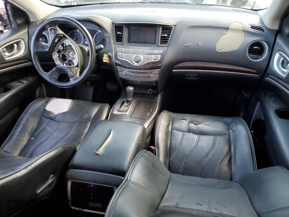 2013 Infiniti JX35 with VIN 5N1AL0MM8DC339713, listed as a Copart auction lot 50605525 with 106,036 mi miles and Salvage Title. Bid and sale history available at carsss.com. Image 8.