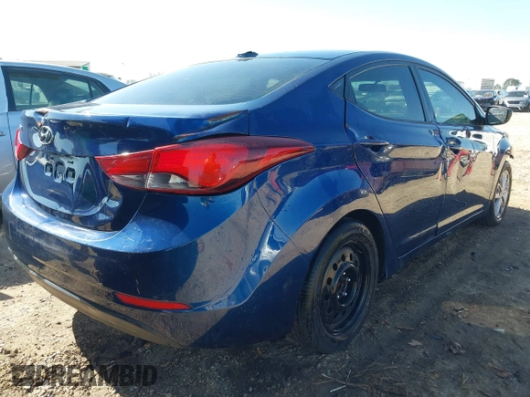 2016 Hyundai Elantra SE with VIN 5NPDH4AE1GH655759, listed as a IAAI auction lot 41721601 with 152,787 mi miles. Bid and sale history available at carsss.com. Image 4.